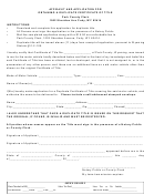 Affidavit And Application For Obtaining A Duplicate Certificate Of Title Form