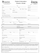 Patient Information Check-in Sheet - New Horizons Women's Care