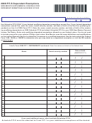 Form Pit-s - New Mexico Supplemental Schedule For Dependent Exemptions In Excess Of Five - 2008