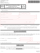 Form In-151 - Vermont Application For Extension Of Time To File Form In-111 Vt Individual Income Tax Return - 2012