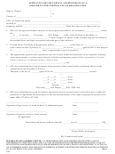 Affidavit For The Partial Abandonment Of A Ground Water Certificate Of Registration Form - Oregon