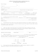 Affidavit For The Partial Diminution Of A Water Right Certificate Form - Oregon