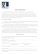 Letter Of Authorization Form - Officelocale