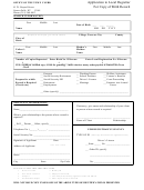 Application To Local Registrar For Copy Of Birth Record - Seneca Falls, Ny