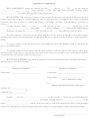 Roadway Easement Form - Williams County