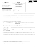 Form Llc-5.5 - Articles Of Organization 2003