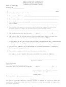 Small Estate Affidavit: Collection Of Personal Property Form