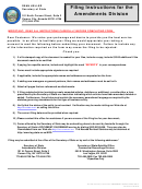 Credit Card Checklist (For Counter, Telephone, Fax And Mail Requests), Filing Instructions For The Amendments Division - Nevada Secretary Of State - 2000 Printable pdf