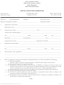 Application For Exemption - Secretary Of State
