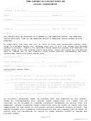 Usage Agreement Template - The American Legion Post 365 Printable pdf