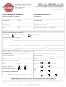 Report Of Impaired System Form - Seattle Fire Marshal's Office