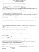 Affidavit Of No Administration Template - Indiana Code Section 29-1-8