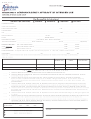 Form Dl-9106 - Insurance Company/agency Affidavit Of Intended Use
