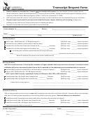 Transcript Request Form - University Of North Florida