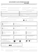 Non-Resident Alien Information Form Printable pdf