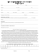 Fitness Waiver Form