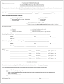 Student Residency Questionaire Template