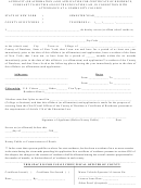 Affidavit (or Affirmation) And Application For Certificate Of Residence Form - Dutchess County, New York