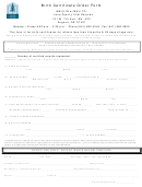 Birth Certificate Order Form - Lane County Vital Records