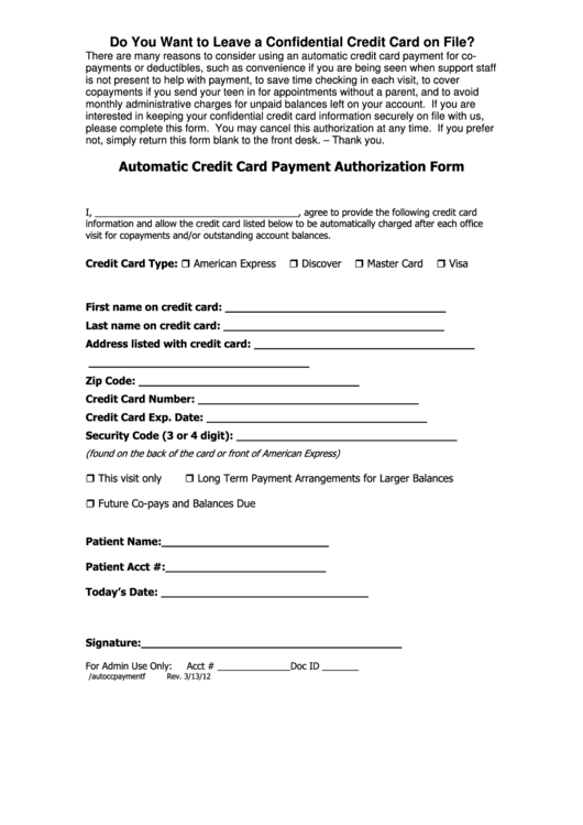 44 Payment Authorization Form Templates free to download in PDF