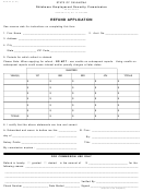 Form Oes-33 - Refund Application