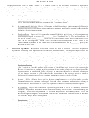 Letter Of Intent Template