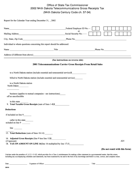 form-25818-north-dakota-telecommunications-gross-receipts-tax-2002