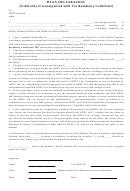 Dtaa Declaration Form