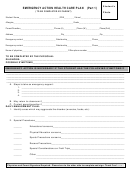Emergency Action Health Care Plan Template