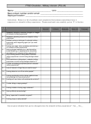Ptsd Checklist - Military Version (pcl-m) Template