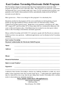 East Goshen Township Electronic Debit Program Form