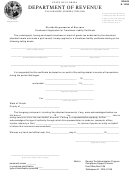 Form Dr-843 - Purchaser's Application For Transferee Liability Certificate