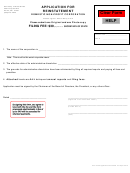 Application For Reinstatement Domestic Non-profit Corporation Form