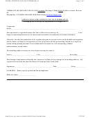 Form: Certificate Of Withdrawal