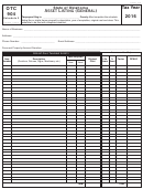 Fillable Form Otc 904 - Asset Listing (General) - 2016 Printable pdf