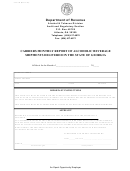 Form Att-148 - Carriers Monthly Report Of Alcoholic Beverage Shipments Delivered In The State Of Georgia
