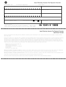 Form Ia 1041-v - Iowa Fiduciary Income Tax Payment Voucher - 1999