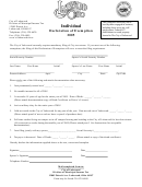 Individual Declaration Of Exemption 2005 Form - City Of Lakewood