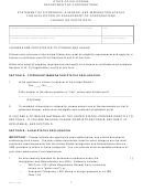 Form 250.61 - Statement Of Citizenship, Alienage, And Immigration Status For Application Of Department Of Corporations License Or Certificate
