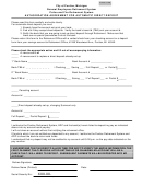 Authorization Agreement For Automatic Direct Deposit Form - City Of Pontiac, Michigan