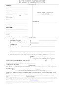 County Justice Court Form