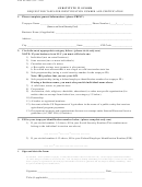 Substitute W-9 Form - Request For Taxpayer Identification Number And Certification