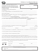 Petition To Local Board Of Review - Regular Session Form - Iowa State Association Of Assessors