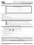 Form Idr 54-065 - Application For Methane Gas Conversion Property Tax Exemption