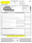 Fillable Individual Tax Return 2014 Form - City Of Cincinnati- Income Tax Division Printable pdf