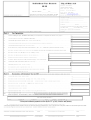 Individual Tax Return Form - City Of Blue Ash - 2010 Printable pdf