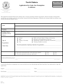 Form 21919 - Application For Sales Tax Exemption Certificate