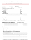 Tenant Information And Emergency Contact Form