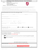 Transcript Request Form - Washington State University