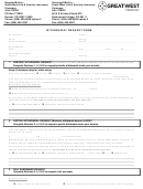 Withdrawal Request Form - Great-west Life
